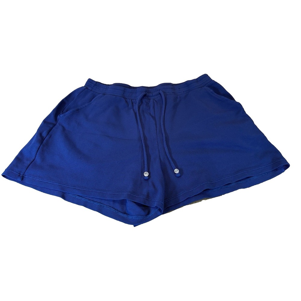 Tommy Bahama Womens Navy Textured Pull On Shorts Drawstring Stretch Size M‎